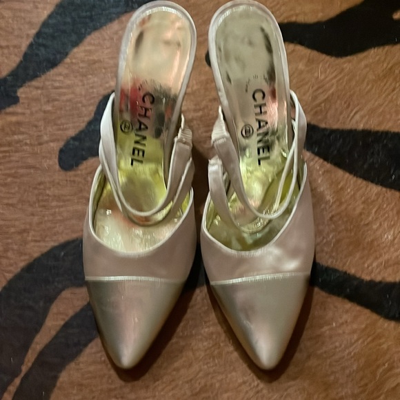 Chanel slides heels size 37.5/7 - Picture 10 of 12